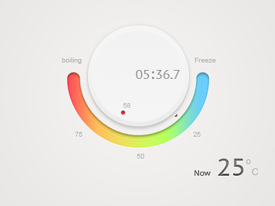 Temperature controller app icon ipad iphone logo ui