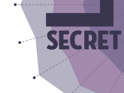 Secret logo 50s 60s logo purple