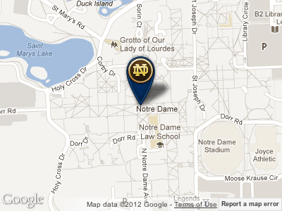 ND Custom Map Pin google maps notre dame