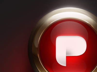 P in retro button button church golden icon light menu old organ photoshop push push it forward retro shiny ui wood