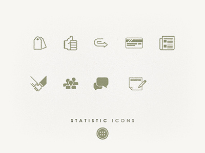 Icons for Statistics business follow icons like networking new age news online review statistics tag