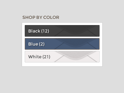 Shop by Color color concept envelopes montserrat shop swatch