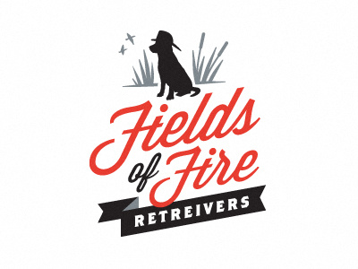 Fields of Fire black dog red retriever