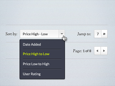 Dropdown Menu - Free PSD file dropdown freebie menu