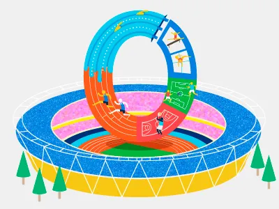 Olympic arena infographic london olympic sports