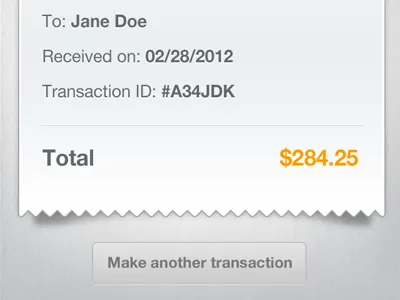 Receipt Detail app mobile paper receipt wallet