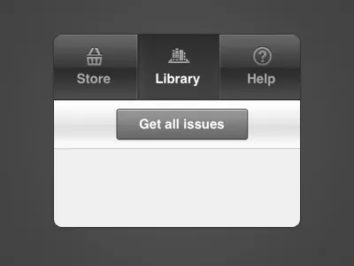 TNW Magazine button dark gloss magazine navigation the next web tnw ui
