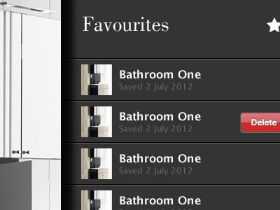 Reveal Favourites favourites ipad menu ui