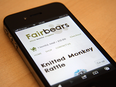 Wonky phone on desk shot! css3 e commerce joomla mobile responsive rwd