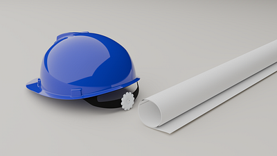 Safety helmet & paper draw 3d 3d model 3d render architect blender civil civil enginer constrution contractor draw graphic design helmet paper paper draw render rendering safety safety helmet white work