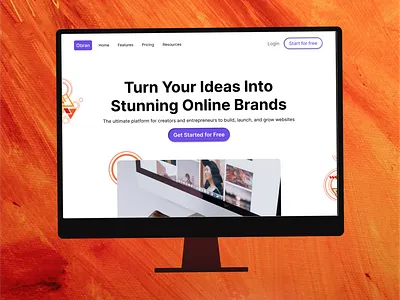 Online brand design building website design design design page designing landing page ui ux webpage website design