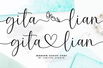 Gita Lian - Wedding Branding Font free wedding font wedding font wedding heart font