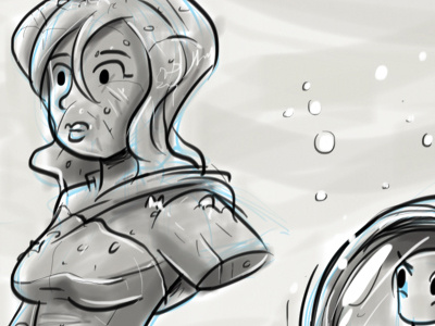 Found a Statue cartoon comic illustration sketch sketchbookpro