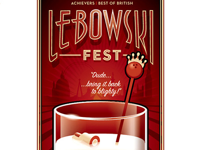 Lebowski fest poster promotional