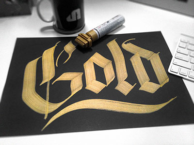 Talking about gold? caligrafia calligraphy curitiba jackson alves lettering tipografia typography