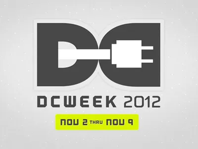 DCWEEK 2012 branding branding dcweek logo