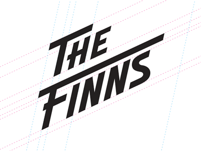 The Finns logo Construction band branding build concept construction logo the finns