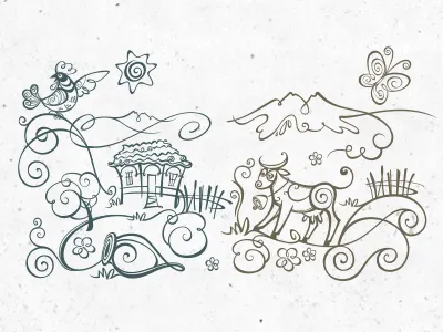 Village Motives flit georgia tbilisi village