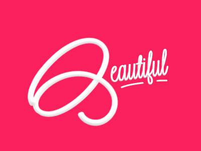 Beautiful beautiful girl graphic design lavanderia red type white