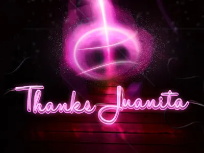 Thanks! colombia debuts dribbble invite neon thanks wood