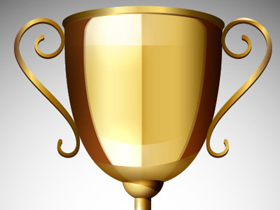 3D Gold Trophy Cup 3d achievement championship football gold golden honor isolated metal metallic motivation place presentation prize race render reward shiny silver skill sport style stylish success tennis trophy victory white win winner