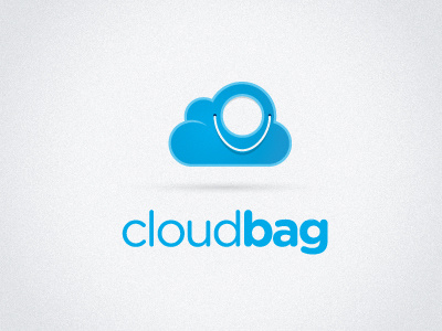 CloudBag draft 1 bag cloud logo online shopping simple store