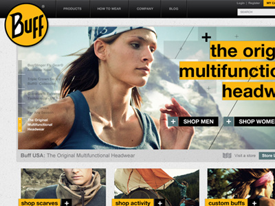 Buff Concept 2 athletic contrast e commerce shop shopping slideshow sports