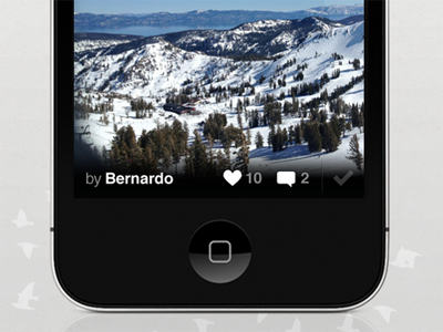 Photo detail app attribution bump comments detail flock ios likes photo