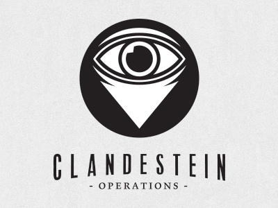 Clandestein | Self Branding branding design eye logo self branding typography