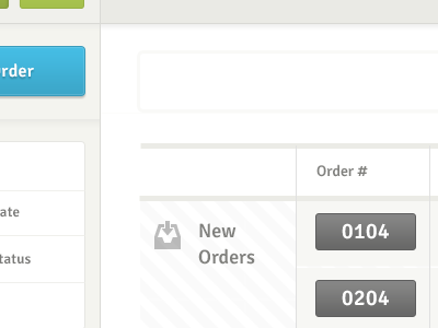 Framework - New Orders application button ecommerce framework orders shop table ui user experience user interface ux web app web application website