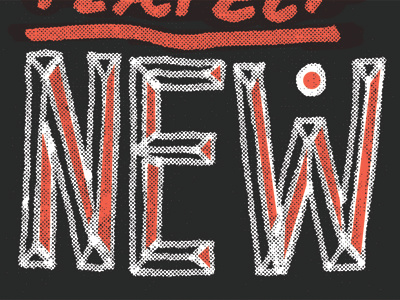 new new halftone typography