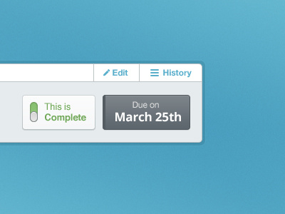 Object date button icon switch toggle ui ux web app