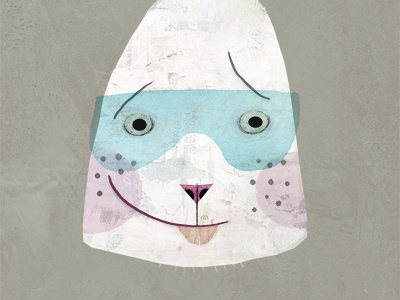 Rabbit with Goggles character study illustration kids