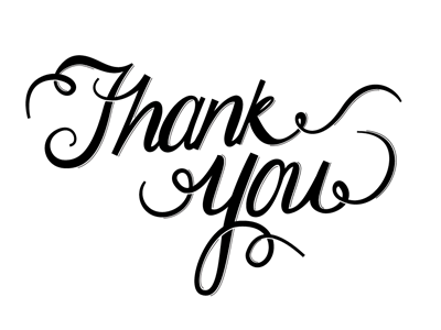 Thank You! handlettering lettering script thankyou