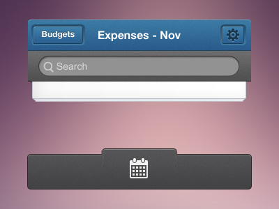 Mobi Ui application button date expenses experience interface ios iphone mobile paper search ui user ux