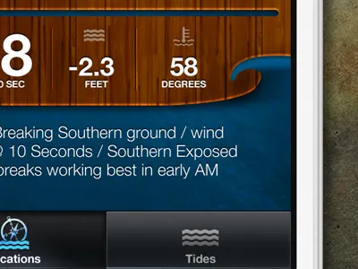 Wave Cutout app blue design iphone texture ui