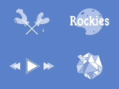 Portfolio TIme! graphics icons love monochrome portfolio site