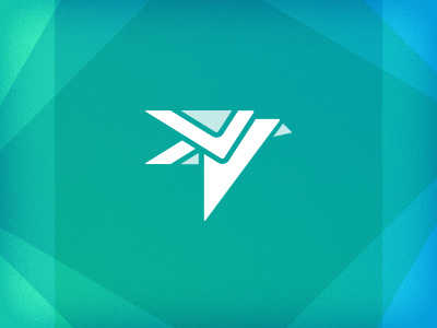 Bird angular animal bird flight icon logo overlay symbol wing