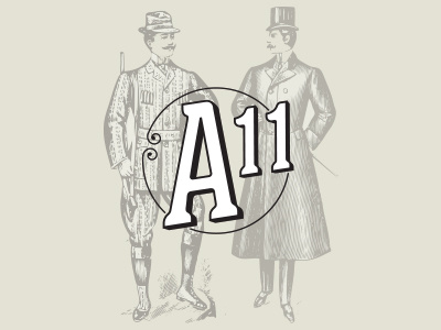 A11 Secondary arizona branding design gentlemen identity line art logo men nostalgic ornament typography vintage