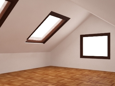 Interior2 3d 3ds max attic interior room