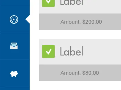 iPad App app blue clean green ios ipad mobile no gradients ui