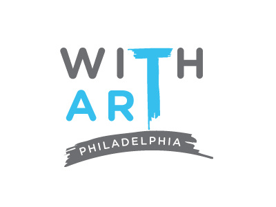 With Art Philadelphia art branding logos philly logos