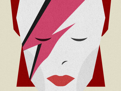 D is for... alphabet bowie illustration print ziggy