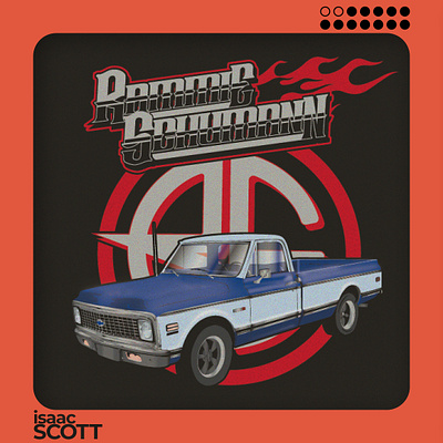 Schumann Truck graphic design illustration oklahoma racing truck tulsa