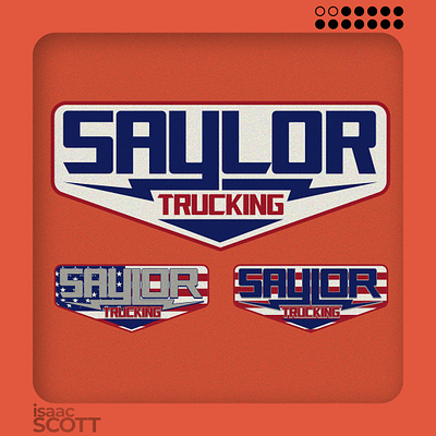 Saylor Trucking Logo branding graphic design logo oklahoma saylor trucking trucking tulsa