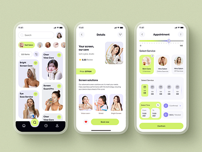 Boosky-Beauty & Wellness Services android animation app app design app interaction beauty ai beauty app beauty ecommerce cosmetics app eyebrows face ai health fitness mobile animation mobile app shopping app skin care skin care app ux ui