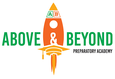 Above and Beyond Preparatory Academy logo design 2d illustration branding graphic design logo