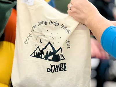 Charity Event Merch Tote design graphic design illustration merch design product design tote design vector art