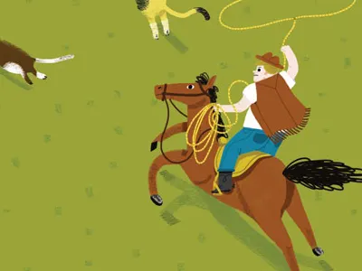 herding cats cats digital editorial illustration