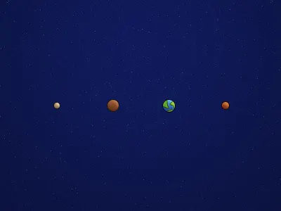 Mercury, Venus, Earth, Mars earth icons mars mercury planets space venus
